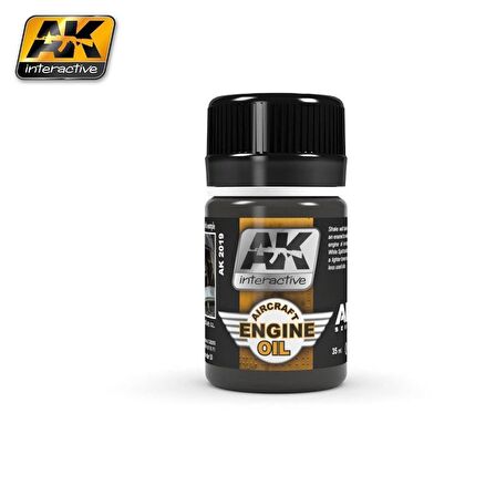 AK Interactive 2019 35 ml. Motor Yağı Efekti, Enamel Model Boyası