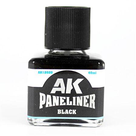 AK Interactive 12020 40 ml. Siyah, Paneliner, Enamel Boya