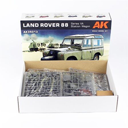 AK Interactive 35013 1/35 Ölçek, Land Rover 88 Series IIA (Steyşın Vagon), Askeri Araç Plastik Model Kiti