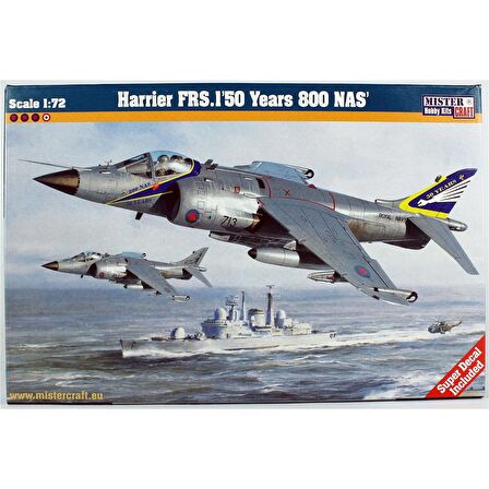 Mistercraft D101 1/72 Harrier FRS.1(50. Yıl 800 NAS) Savaş Uçağı Plastik Model Kiti