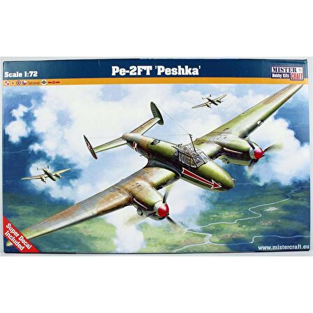 Mistercraft E026 1/72 Pe-2FT (Peshka) Bombardıman Uçağı Plastik Model Kiti