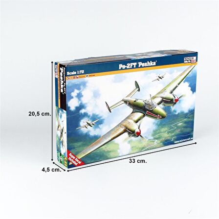 Mistercraft E026 1/72 Pe-2FT (Peshka) Bombardıman Uçağı Plastik Model Kiti