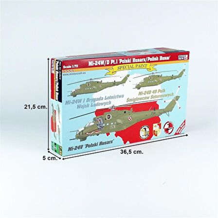 Mistercraft F046 1/72 Mi-24W/D Pt.1 (/Polish Husar) Askeri Helikopter Plastik Model Kiti