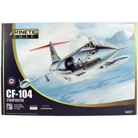 Kinetic K48127 1/48 CF-104 Starfighter Savaş Uçağı, Plastik Model Kiti