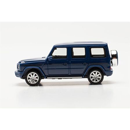 Herpa 420280-002 1/87 Ölçek, Mercedes-Benz G-class Cip, Koyu Mavi, Sergilemeye Hazır Model Araç