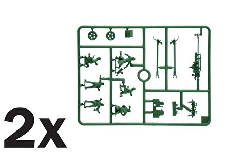 Italeri 6097S 1/72 Rus ZiS 3 Mürettebatlı Top Demonte Plastik Maketi