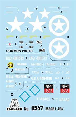 Italeri 6547S 1/35 M32B1 Zırhlı Kurtarma Aracı Demonte Plastik Maketi