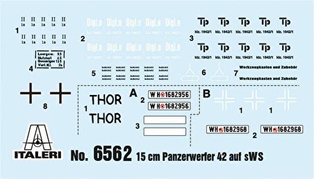Italeri 6562S 1/35 15cm. Panzerwerfer 42 auf sWS Yarı Paletli Askeri Araç Demonte Plastik Maketi
