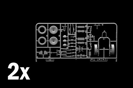 Italeri 6450S 1/35 Sd. Anhanger-51  Cephane Römorku 2 adet Demonte Plastik Maketi