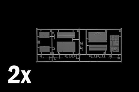 Italeri 6450S 1/35 Sd. Anhanger-51  Cephane Römorku 2 adet Demonte Plastik Maketi