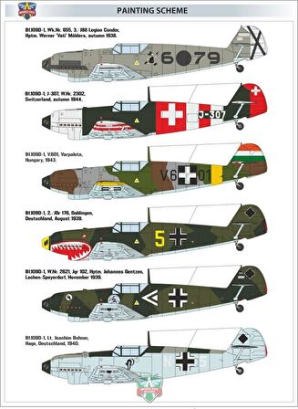 Modelsvit MSVIT4806 1/48 Messerschmitt BF-109 D-1 Avcı Uçağı Plastik Model Kiti