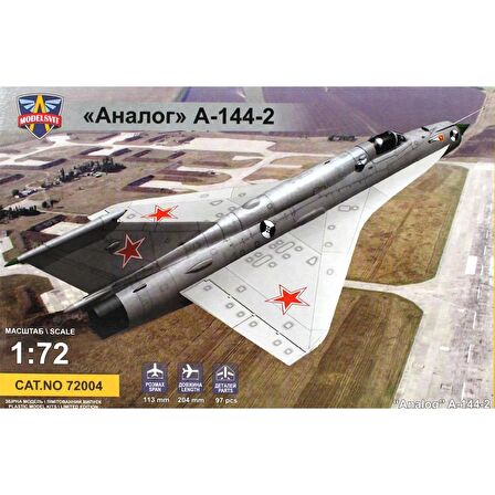 Modelsvit MSVIT72004 1/72 Analog A-144-2 MIG-21I-2 Sovyet Avcı Uçağı Plastik Model Kiti