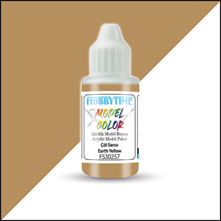 Hobbytime 372 18 ml. FS30257, Çöl Sarısı (Earth Yellow), Akrilik Model Boyası