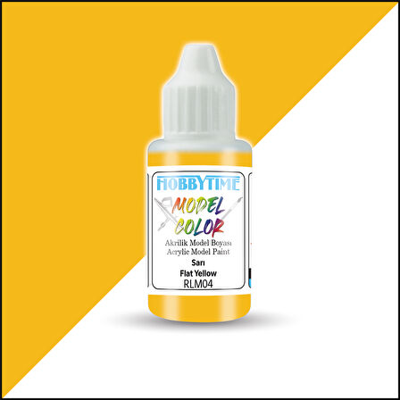 Hobbytime 376 18 ml. RLM04, Sarı (Flat Yellow), Akrilik Model Boyası