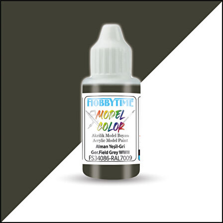 Hobbytime 401 18 ml. FS34086, RAL7009, Alman Yeşil-Gri (Ger.Field Grey WWII),  Akrilik Model Boyası