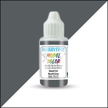 Hobbytime 408 18 ml. RAL7012, Bazalt Gri (Basalt Grey), Akrilik Model Boyası