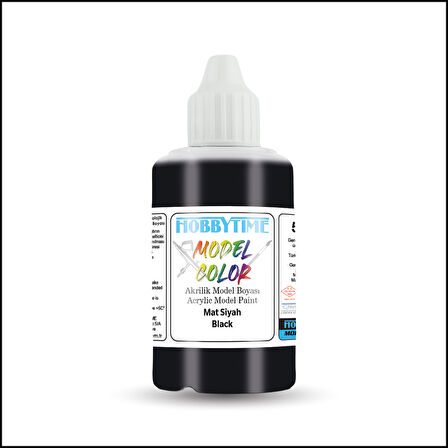 Hobbytime 472 50 ml. Mat Siyah (Black ), Akrilik Model Boyası