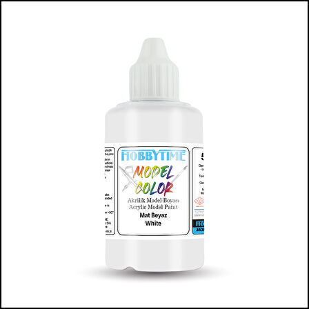 Hobbytime 475 50 ml. Mat Beyaz (White ), Akrilik Model Boyası