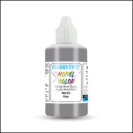Hobbytime 478 50 ml. Mat Gri (Grey ), Akrilik Model Boyası