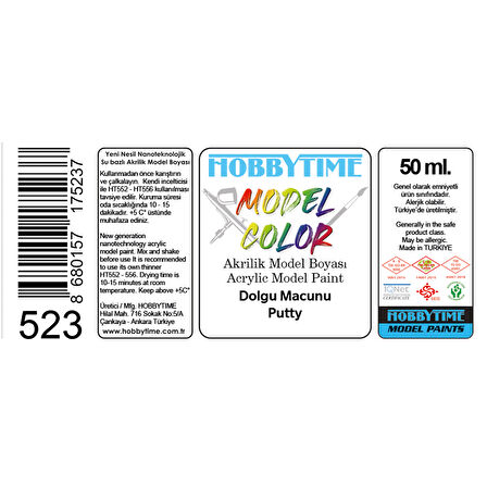 Hobbytime 523 50 ml. Dolgu Macunu (Putty)