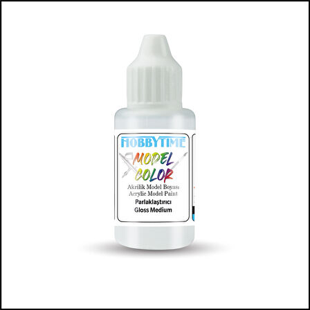 Hobbytime 524 18 ml. Parlaklaştırıcı (Gloss Medium), Akrilik Model Boyası