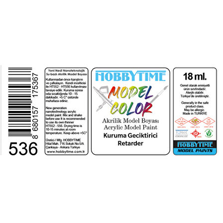 Hobbytime 536 18 ml. Kuruma Geciktirici (Retarder)