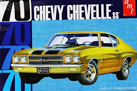 AMT 1143M 1/25 1970 Chevy Chevelle SS Araba Demonte Plastik Maketi