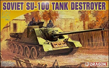 Dragon 7208 1/72 Ölçek Soviet SU-100 Tank Avcısı Plastik Model Kiti