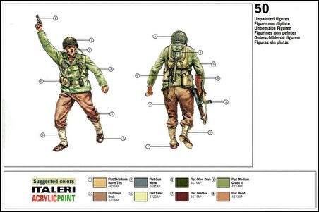 Italeri 6046S 1/72 WWII Amerikan Piyadeleri Demonte Plastik Maketi