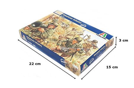 Italeri 6046S 1/72 WWII Amerikan Piyadeleri Demonte Plastik Maketi