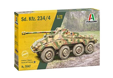 Italeri 7047S 1/72 Sd. Kfz. 234/4 Zırhlı Araç Demonte Plastik Maketi