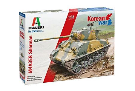 Italeri 6586S 1/35 M4A3E8 Sherman ( Kore Savaşı ) Tank Demonte Plastik Maketi