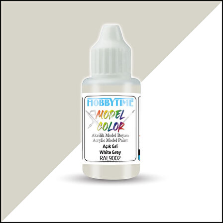 Hobbytime 418 18 ml. RAL9002, Açık Gri (White Grey), Akrilik Model Boyası