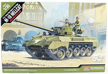 Academy 13255 1/35 US ARMY M-18 Hellcat Tankı Demonte Plastik Maketi