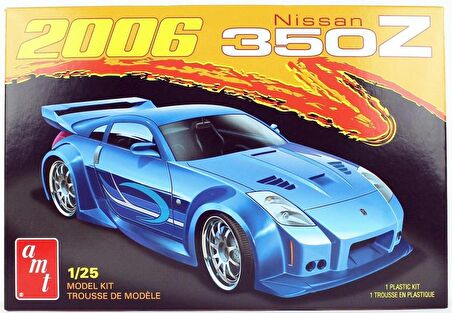 AMT 1220M 1/25 2006 Nissan 350Z 2T, Demonte Plastik Araba Maketi