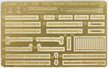 HobbyBoss 82496 1/35 Sovyet T-26 Hafif Piyade Tankı Mod.1935 Demonte Plastik Maketi