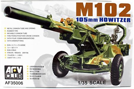 AFV Club AF35006 1/35 M102 105mm HOWITZER Obüs Demonte Plastik Maketi