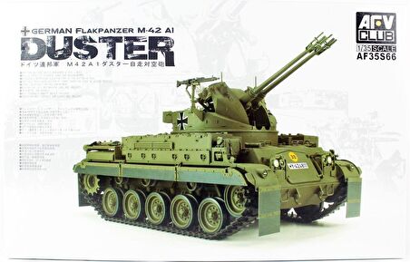 AFV Club AF35S66 1/35 German Flakpanzer M-42 A1 (DUSTER) Uçaksavar Tankı Demonte Plastik Maketi