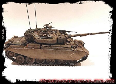 AFV Club AF35267 1/35 IDF SHOT Kal GIMEL 1982 Tankı Demonte Plastik Maketi