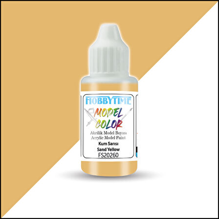 Hobbytime 382 18 ml. FS20260 Kum Sarısı (Sand Yellow), Akrilik Model Boyası