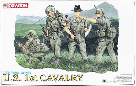 Dragon 3312 1/35 Ölçek Amerikan Süvarileri Vietnam da, Plastik Model Kiti