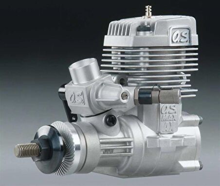 OS Engines 15612 Max-55 AX (40K) ve 3071 Susturuculu, Nitro Yakıtlı Model Uçak Motoru