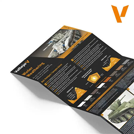 Vallejo 70263 8x18 ml. Winter Weathering by Chema cabrero, Model Color Serisi Model Boyası Seti