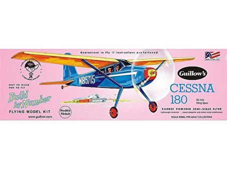 601 CESSNA  -50 CM.-LASTİK MOTORLU UÇAK KİTİ
