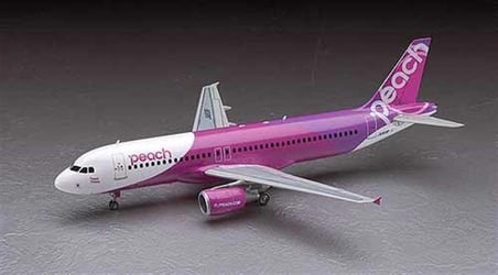 Hasegawa 41 10741 1/200 Ölçek Airbus A320 Peach Aviation Yolcu Uçağı Plastik Model Kiti