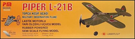 PM Model 2009 Piper L-21B Topçu Keşif Uçağı, Lastik Motorlu Demonte Serbest Uçuş Modeli