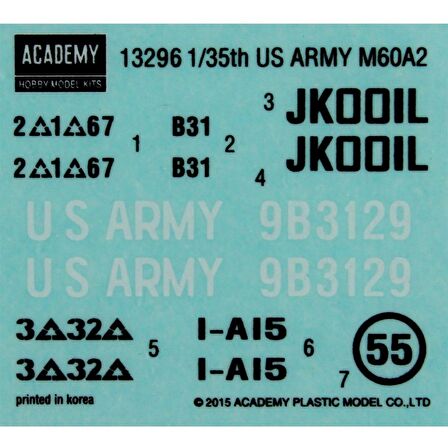 Academy 13296 1/35 Amerikan Army M60A2 PATTON Tankı Demonte Plastik Maketi