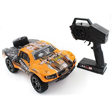 Remo 1621 1/16 Ölçek, 4WD Off Road Short Course (Rocket Smart) Turuncu Kaportalı, Fırçalı Motorlu,7.4V 1500Mah Li-Po Pilli, RC