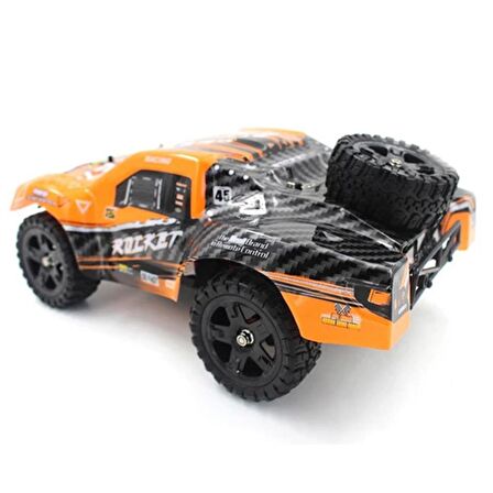 Remo 1621 1/16 Ölçek, 4WD Off Road Short Course (Rocket Smart) Turuncu Kaportalı, Fırçalı Motorlu,7.4V 1500Mah Li-Po Pilli, RC