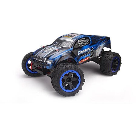 Remo 8036 1/8 Ölçek, 4WD Off Road PRO Monster Truck (Dinosaurs Master) Mavi Kaportalı, Fırçasız Motorlu, 7.4V 4200Mah Li-Po Pil